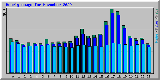 Hourly usage for November 2022