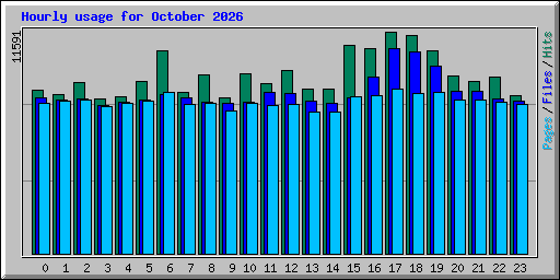 Hourly usage for October 2026